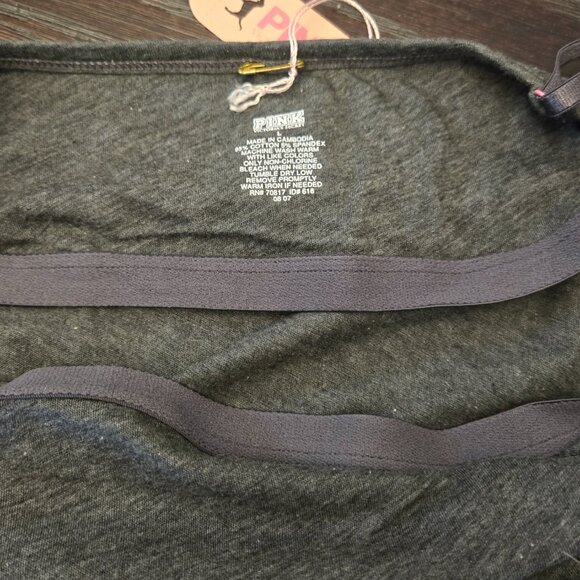 PINK Victoria's Secret Women's Gray Tank - Size L - NWT - Picture 3 of 5